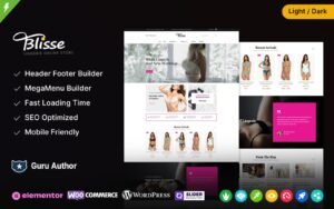 Blisse - Lingerie Beauty and Fashion Elementor WooCommerce Theme - Nulled Download - EmpireGPL
