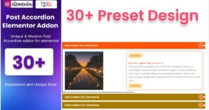 Blog Post Accordion Addon For Elementor - Nulled Download - EmpireGPL