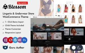 Blossom - Lingerie & Underware Store Elementor WooCommerce Responsive Theme WooCommerce Theme - Nulled Download - EmpireGPL
