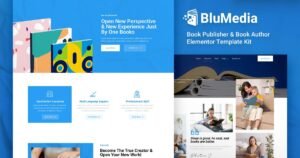 BluMedia – Book Publisher & Book Author Elementor Template Kit - Nulled Download - EmpireGPL