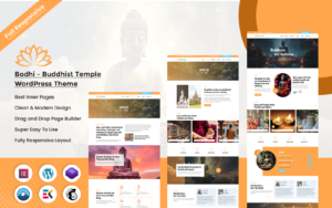 Bodhi - Buddhist Temple Wordpress Theme WordPress Theme - Nulled Download - EmpireGPL