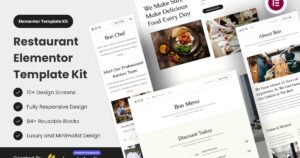 Bon - Restaurant Elementor Template Kit - Nulled Download - EmpireGPL