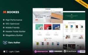 Bookes - Book Shop and Stationary Store Elementor WooCommerce Theme - Nulled Download - EmpireGPL