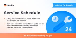 Bookly Service Schedule (Add-on) - Nulled Download - EmpireGPL