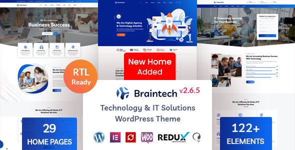 Braintech - Technology & IT Solutions WordPress Theme - Nulled Download - EmpireGPL