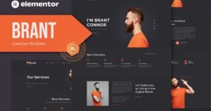 Brant - Creative Portfolio & Agency Elementor Template Kit - Nulled Download - EmpireGPL