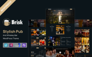 Brisk - Stylish Pub & Whiskey Bar WordPress Elementor Theme WordPress Theme - Nulled Download - EmpireGPL