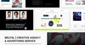 Brutal | Creative Agency & Advertising Service Elementor Template Kit - Nulled Download - EmpireGPL