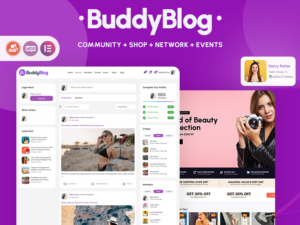 BuddyBlog - Creating Community, E-Commerce, BuddyPress Theme WordPress Theme - Nulled Download - EmpireGPL