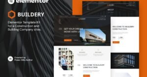 Buildery – Construction & Building Company Elementor Template Kit - Nulled Download - EmpireGPL