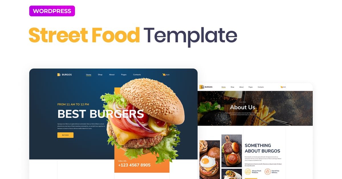 Burgos – Street Food Elementor Template Kit – Nulled Download – EmpireGPL