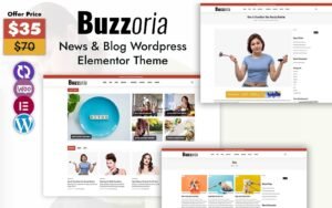 Buzzoria - Multipurpose Blog and News WordPress Elementor Theme WordPress Theme - Nulled Download - EmpireGPL