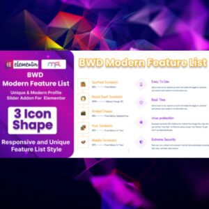 BWD Modern Feature List Addon For Elementor - Nulled Download - EmpireGPL