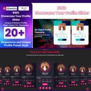 BWD Showcase Your Profile Slider for Elementor - Nulled Download - EmpireGPL