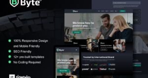 Byte - Cyber Security Business Elementor Template Kit - Nulled Download - EmpireGPL