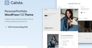 Caliste – Personal Portfolio CV & Resume WP Theme - Nulled Download - EmpireGPL