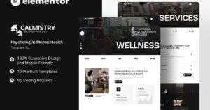 Calmistry - Psychologist Mental Health Elementor Template Kit - Nulled Download - EmpireGPL