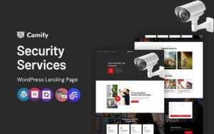 Camify - CCTV and Security WordPress CMS Landing Page WordPress Theme - Nulled Download - EmpireGPL