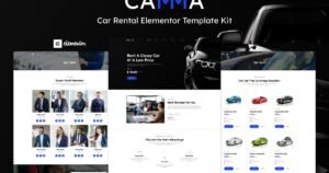 Camma - Car Rental Elementor Template Kit - Nulled Download - EmpireGPL