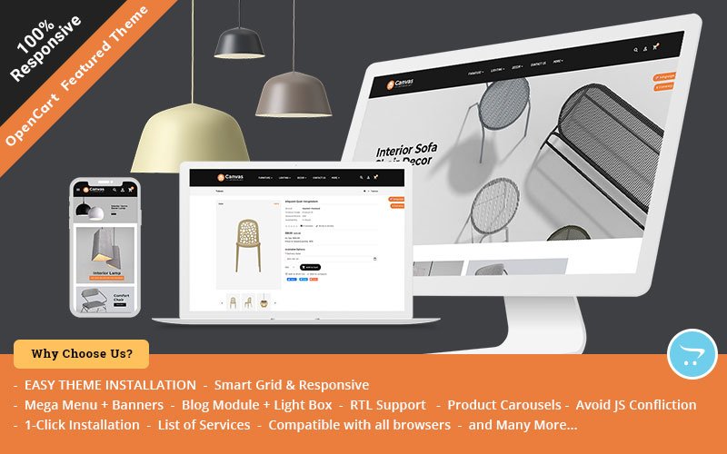 Canvas – Opencart Theme for Furniture & Home Decor OpenCart Template – Nulled Download – EmpireGPL