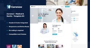 Carenow – Medical & Dentist Elementor Template Kit - Nulled Download - EmpireGPL