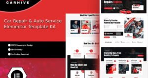 CarHive - Car Repair & Auto Service Elementor Template Kit - Nulled Download - EmpireGPL