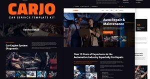 Carjo - Car Services & Repair Elementor Template Kit - Nulled Download - EmpireGPL