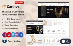 Cartnov - Diamond Jewelry Store Elementor WooCommerce Responsive Theme WooCommerce Theme - Nulled Download - EmpireGPL