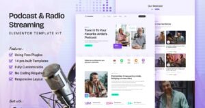 Castalks - Podcast & Radio Streaming Elementor Template Kit - Nulled Download - EmpireGPL