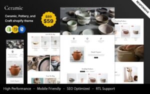 Ceramic - Ceramic, Pottery and Art Craft Multipurpose Responsive Shopify Theme - Nulled Download - EmpireGPL