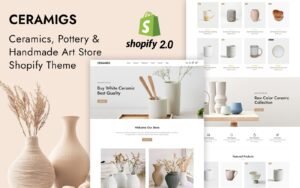 Ceramigs - Ceramic and Handmade Art Store Shopify 2.0 Responsive Theme Shopify Theme - Nulled Download - EmpireGPL