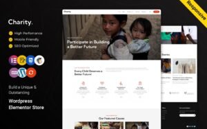Charity - Donation, Kindness, and Nonprofit Elementor WordPress Theme - Nulled Download - EmpireGPL