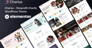 Charius - Nonprofit Charity WordPress Theme - Nulled Download - EmpireGPL