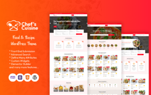 Chef's Cuisine - Responsive Recipe WordPress Theme - Nulled Download - EmpireGPL