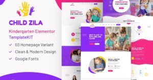 ChildZilla - Kindergarten & Childcare Elementor Template Kit - Nulled Download - EmpireGPL