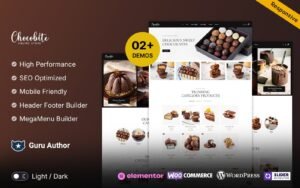 Chocobites - Chocolate, Sweets, Bakery, and Cake Elementor Woocommerce Website Template WooCommerce Theme - Nulled Download - EmpireGPL