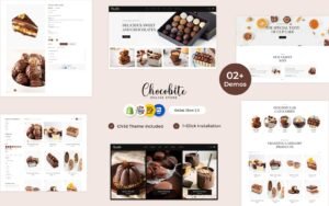 Chocobites - Chocolate, Sweets, Bakery, and Cake Shopify Responsive Website Template Shopify Theme - Nulled Download - EmpireGPL