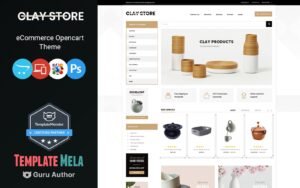 Clay Store - Art and Home Decor Store OpenCart Template - Nulled Download - EmpireGPL