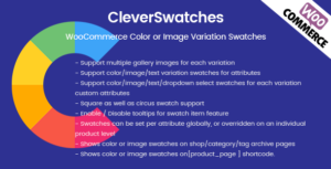 CleverSwatches - WooCommerce Color or Image Variation Swatches - Nulled Download - EmpireGPL