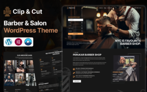 Clip & Cut – Barber Shop & Hair Salon Elementor WordPress Theme - Nulled Download - EmpireGPL