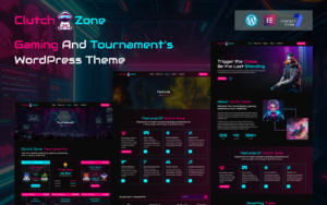 Clutch Zone – Gaming & eSports Tournament WordPress Theme - Nulled Download - EmpireGPL