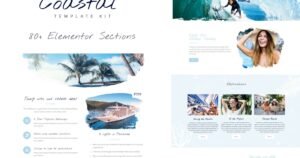 Coastal Travel and Surf Grunge Template Kit - Nulled Download - EmpireGPL