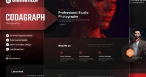 Codagraph - Photography & Portfolio Elementor Template Kit - Nulled Download - EmpireGPL