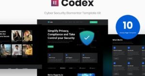 Codex - Cyber Security Elementor Template Kit - Nulled Download - EmpireGPL