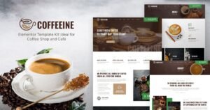 Coffeeine – Coffee Shop & Cafe Elementor Template Kit - Nulled Download - EmpireGPL