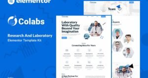 Colabs - Research & Laboratory Elementor Template Kit - Nulled Download - EmpireGPL
