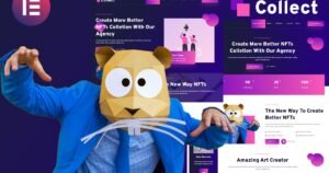 Collect - NFT Design Agency Services Elementor Template Kit - Nulled Download - EmpireGPL
