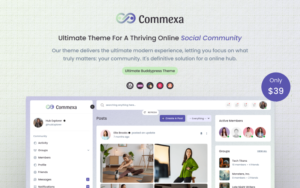 Commexa - Best BuddyPress Theme for Building Social Networks & Communities WordPress Theme - Nulled Download - EmpireGPL
