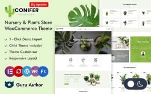 Conifer - Gardening Plant Store Elementor WooCommerce Responsive Theme WooCommerce Theme - Nulled Download - EmpireGPL