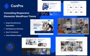 Conpro - Consulting Responsive Elementor WordPress Theme - Nulled Download - EmpireGPL